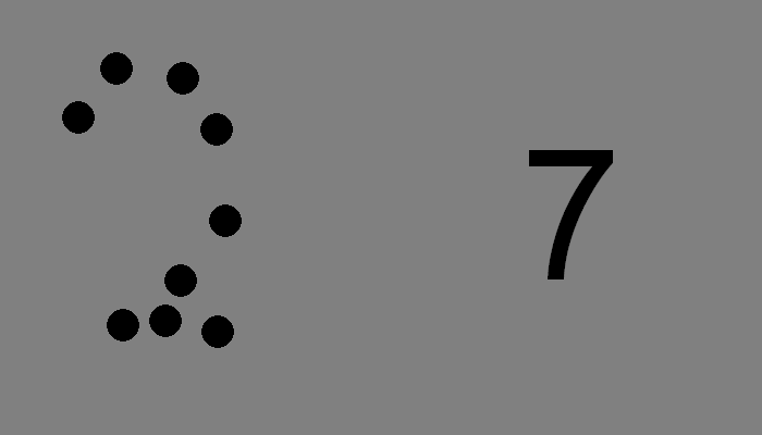 Dot Number test item 6